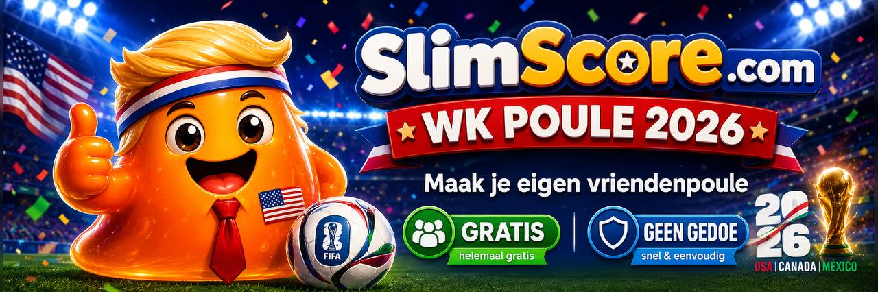 SlimeScore WK 2026 vriendenpoule